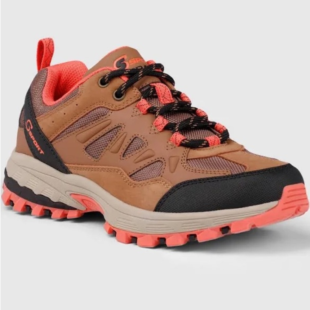 Skechers Sport Trail Elayna Shoes Women Brown Lace Up Low Top Hiking Outdoor 6.5